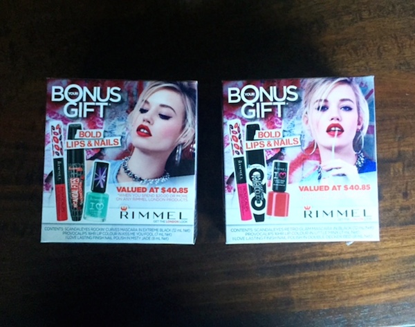 Rimmel London free gift with purchase Priceline