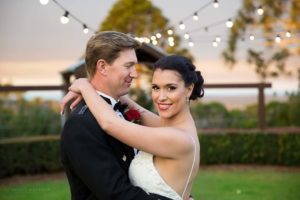 Flaxton Gardens wedding, bride and groom